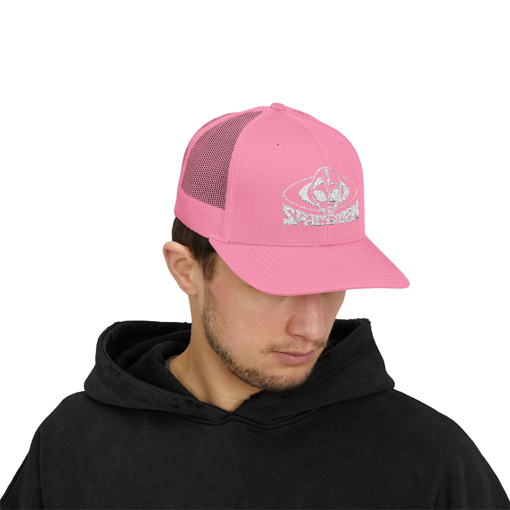 Spacemen Trucker Hat - Pink & White