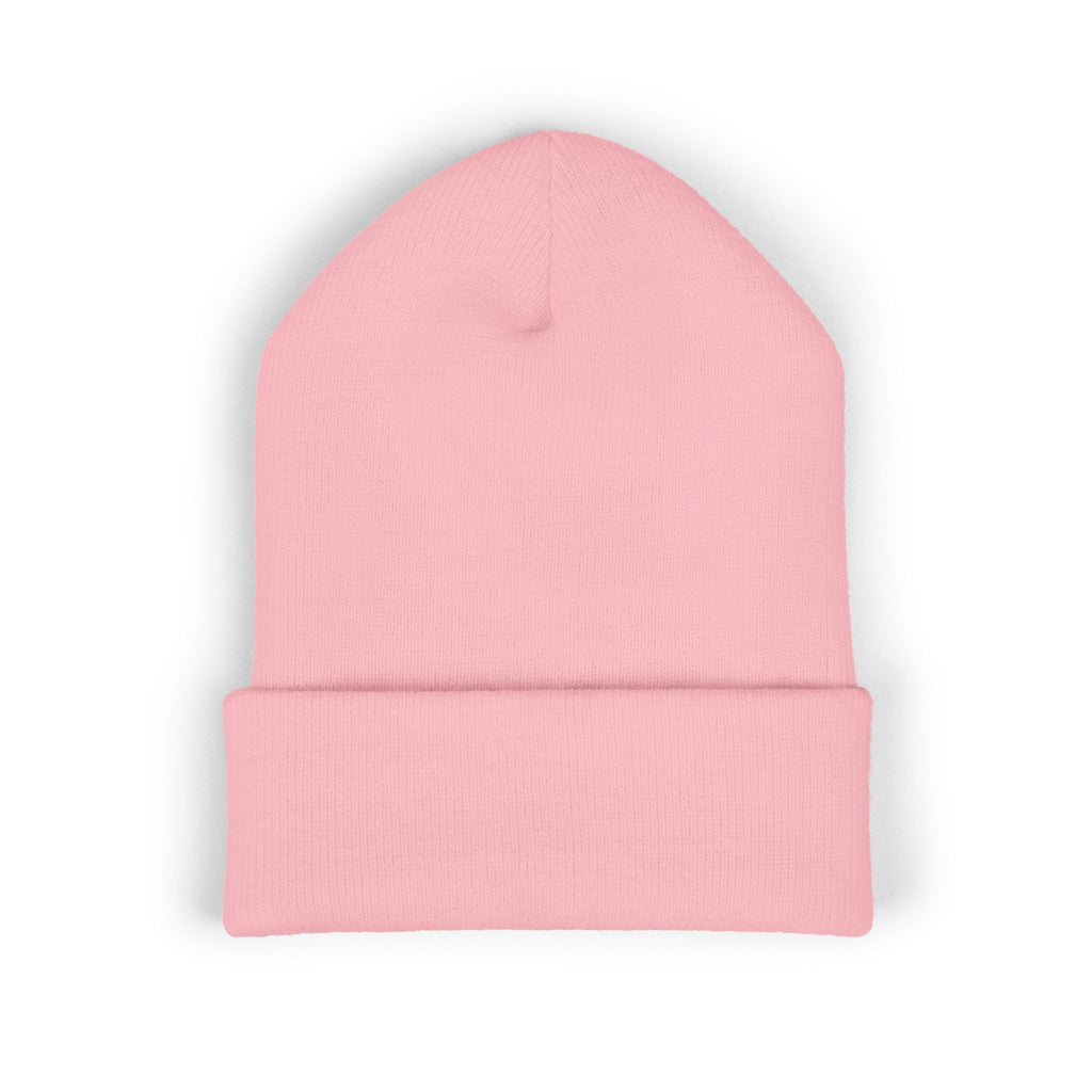 Spacemen Embroidered Knit Beanie - Pink