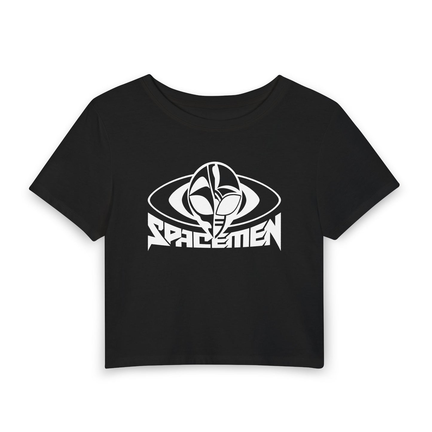 Spacemen Logo - Black Women's Crop Top