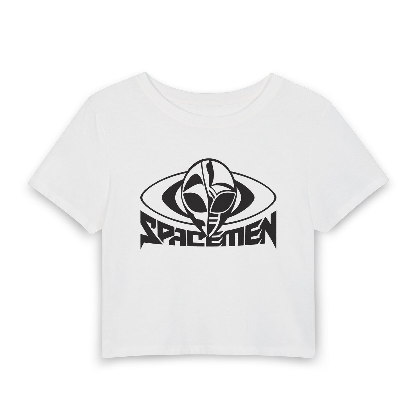 Spacemen Logo - White Women's Crop Top