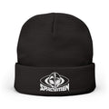 Spacemen Embroidered Knit Beanie - Black